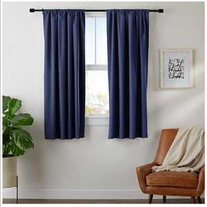 Navy blue blackout curtains
